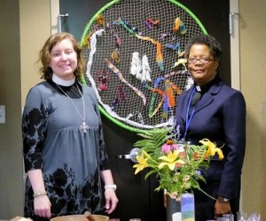 Rev. Erica Lea & Rev. Leslie Harrison, worship leaders at the Christian Feminism Today Gathering 